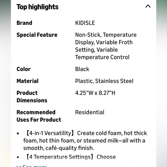 💖Milk Frother and Steamer Temperature Control for Lattes/Hot Chocolate/Coffee - Picture 7 of 14